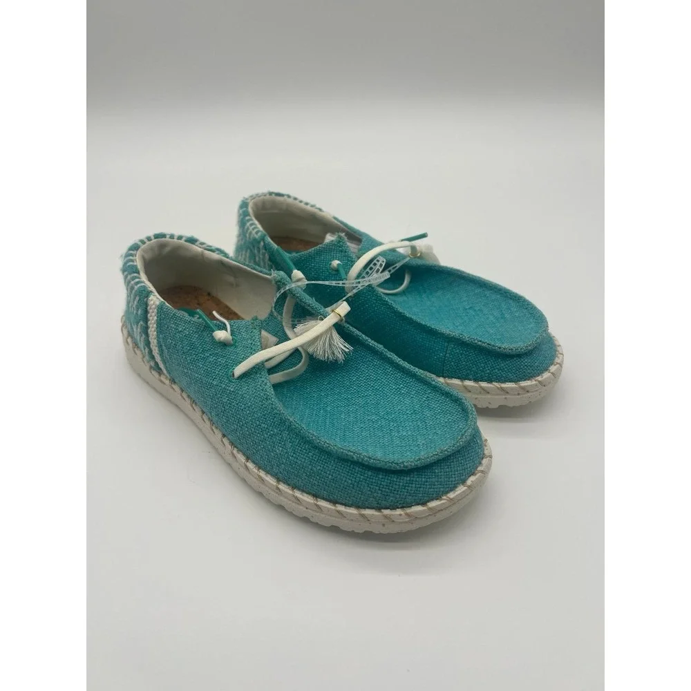 Hey Dude Wendy Funk Coastal Jute Slip On Size 6